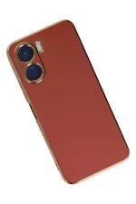 Newface Vivo Y16 Kılıf Volet Silikon - Kırmızı - Görsel 3