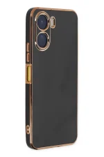 Newface Vivo Y16 Kılıf Volet Silikon - Siyah