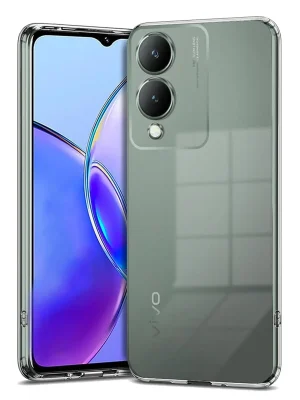 Newface Vivo Y17S Kılıf Lüx Şeffaf Silikon
