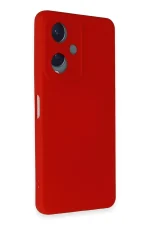 Newface Vivo Y17S Kılıf Nano içi Kadife Silikon - Kırmızı - Görsel 2