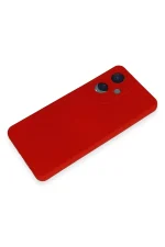Newface Vivo Y17S Kılıf Nano içi Kadife Silikon - Kırmızı - Görsel 4