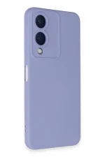 Newface Vivo Y17S Kılıf Nano içi Kadife Silikon - Lila - Görsel 2
