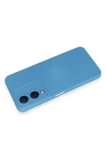 Newface Vivo Y17S Kılıf Nano içi Kadife Silikon - Mavi - Görsel 3