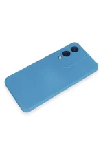 Newface Vivo Y17S Kılıf Nano içi Kadife Silikon - Mavi - Görsel 4