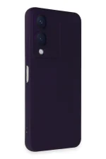 Newface Vivo Y17S Kılıf Nano içi Kadife Silikon - Mor - Görsel 2