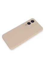 Newface Vivo Y17S Kılıf Nano içi Kadife Silikon - Pudra - Görsel 4