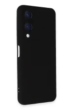 Newface Vivo Y17S Kılıf Nano içi Kadife Silikon - Siyah - Görsel 2