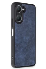 Newface Vivo Y18 Kılıf Aras Deri Kapak - Lacivert - Görsel 3