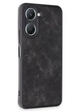 Newface Vivo Y18 Kılıf Aras Deri Kapak - Siyah - Görsel 3