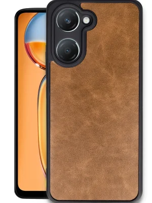 Newface Vivo Y18 Kılıf Aras Deri Kapak - Taba