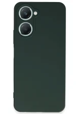 Newface Vivo Y18 Kılıf First Silikon - Koyu Yeşil