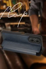 Newface Vivo Y18 Kılıf Flip Cover - Kırmızı - Görsel 3