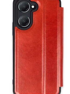 Newface Vivo Y18 Kılıf Flip Cover - Kırmızı