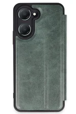 Newface Vivo Y18 Kılıf Flip Cover - Koyu Yeşil