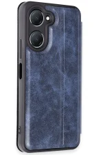 Newface Vivo Y18 Kılıf Flip Cover - Lacivert - Görsel 2