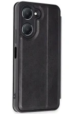 Newface Vivo Y18 Kılıf Flip Cover - Siyah - Görsel 2