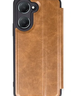 Newface Vivo Y18 Kılıf Flip Cover - Taba