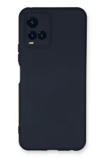 Newface Vivo Y21S Kılıf Nano içi Kadife Silikon - Lacivert