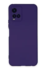 Newface Vivo Y21S Kılıf Nano içi Kadife Silikon - Mor
