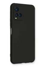 Newface Vivo Y21S Kılıf Nano içi Kadife Silikon - Siyah - Görsel 3