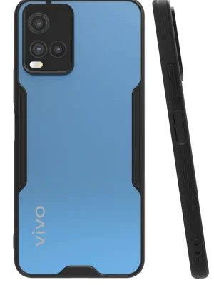 Newface Vivo Y21S Kılıf Platin Silikon - Siyah