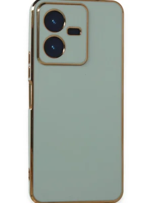 Newface Vivo Y22 2022 Kılıf Volet Silikon - Açık Yeşil