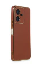 Newface Vivo Y22 2022 Kılıf Volet Silikon - Kırmızı - Görsel 2