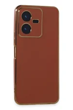 Newface Vivo Y22 2022 Kılıf Volet Silikon - Kırmızı