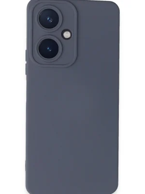 Newface Vivo Y27 Kılıf Nano içi Kadife Silikon - Gri