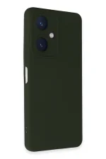 Newface Vivo Y27 Kılıf Nano içi Kadife Silikon - Koyu Yeşil - Görsel 2