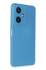 Newface Vivo Y27 Kılıf Nano içi Kadife Silikon - Mavi - Görsel 2