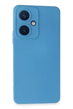 Newface Vivo Y27 Kılıf Nano içi Kadife Silikon - Mavi