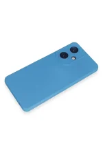 Newface Vivo Y27 Kılıf Nano içi Kadife Silikon - Mavi - Görsel 4