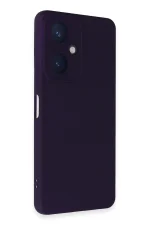Newface Vivo Y27 Kılıf Nano içi Kadife Silikon - Mor - Görsel 2