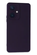 Newface Vivo Y27 Kılıf Nano içi Kadife Silikon - Mor