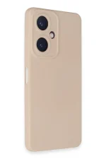 Newface Vivo Y27 Kılıf Nano içi Kadife Silikon - Pudra - Görsel 2