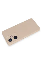 Newface Vivo Y27 Kılıf Nano içi Kadife Silikon - Pudra - Görsel 3