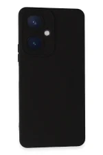 Newface Vivo Y27 Kılıf Nano içi Kadife Silikon - Siyah