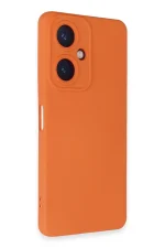 Newface Vivo Y27 Kılıf Nano içi Kadife Silikon - Turuncu - Görsel 2