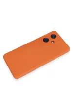 Newface Vivo Y27 Kılıf Nano içi Kadife Silikon - Turuncu - Görsel 4