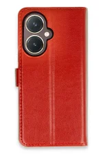 Newface Vivo Y27 Kılıf Trend S Plus Kapaklı Kılıf - Kırmızı
