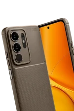 Newface Vivo Y29 4G Auto Focus Karbon Kapak - Kahverengi - Görsel 2