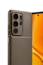 Newface Vivo Y29 4G Auto Focus Karbon Kapak - Kahverengi - Görsel 3