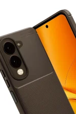 Newface Vivo Y29S Auto Focus Karbon Kapak - Kahverengi - Görsel 2
