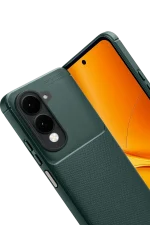 Newface Vivo Y29S Auto Focus Karbon Kapak - Koyu Yeşil - Görsel 2