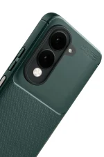 Newface Vivo Y29S Auto Focus Karbon Kapak - Koyu Yeşil - Görsel 4