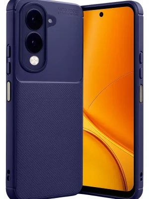 Newface Vivo Y29S Auto Focus Karbon Kapak - Lacivert