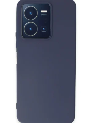 Newface Vivo Y35 Kılıf First Silikon - Lacivert