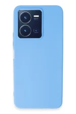 Newface Vivo Y35 Kılıf First Silikon - Mavi