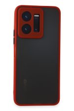 Newface Vivo Y35 Kılıf Montreal Silikon Kapak - Kırmızı